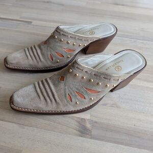 Cole Haan Western Studded Mule Shoes‎ (Size 7.5)